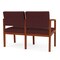 Lesro Lenox 2 Seat Tandem Seating W/ Arm, 44 in W 26 in L 31.5 in H LW2103 - alternate 2